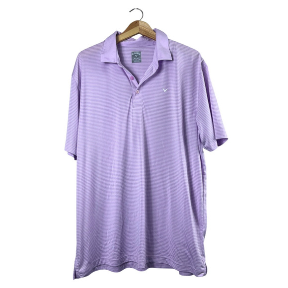 Callaway Other - Men's Purple Striped Callaway Polo Shirt XL